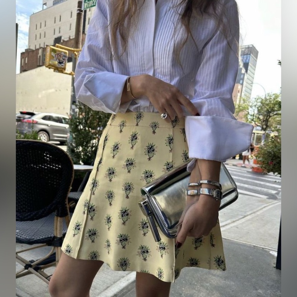 Chloe floral crepe mini skirt 34